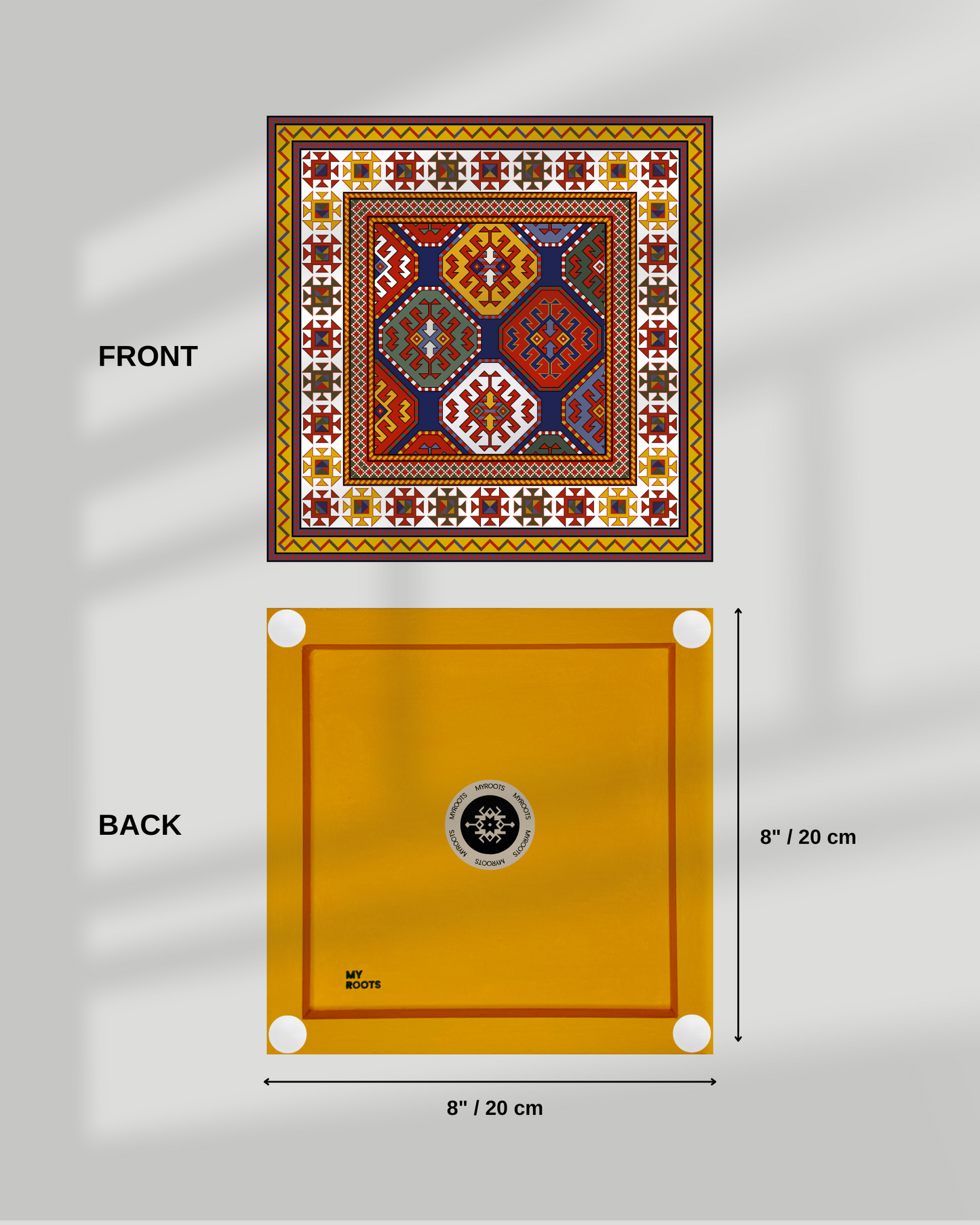 4 Set Golden Azerbaijani Carpets