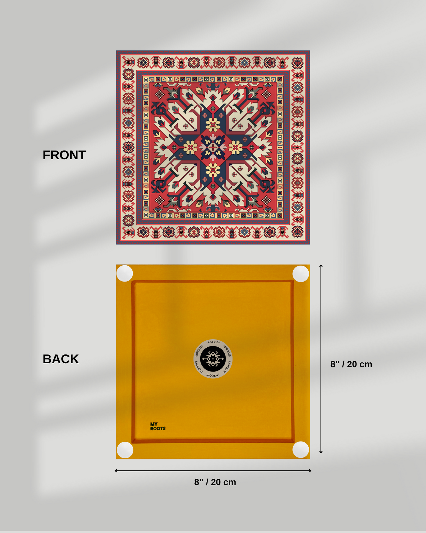 4 Set Golden Azerbaijani Carpets