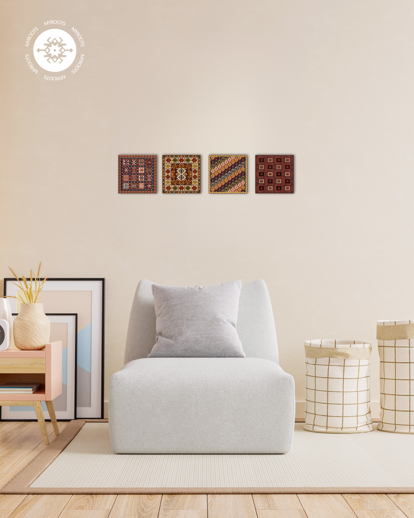 4 set Azerbaijani Carpet tiles