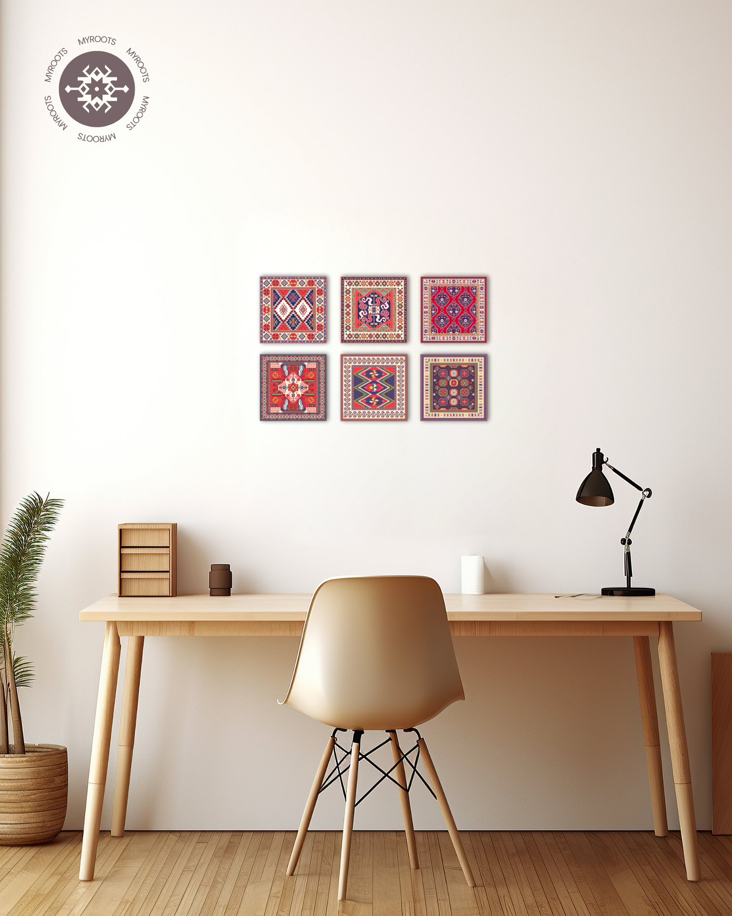 6 set Azerbaijani Carpet Wall Art