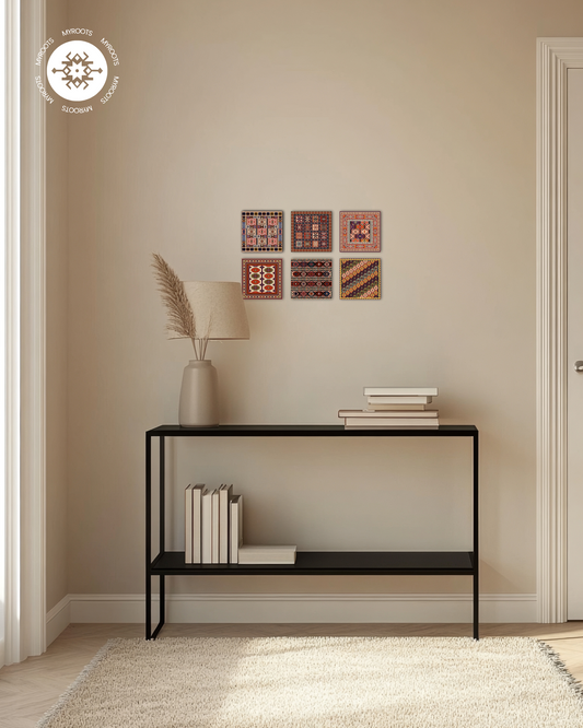 6 set Azerbaijani Carpet Wall Art