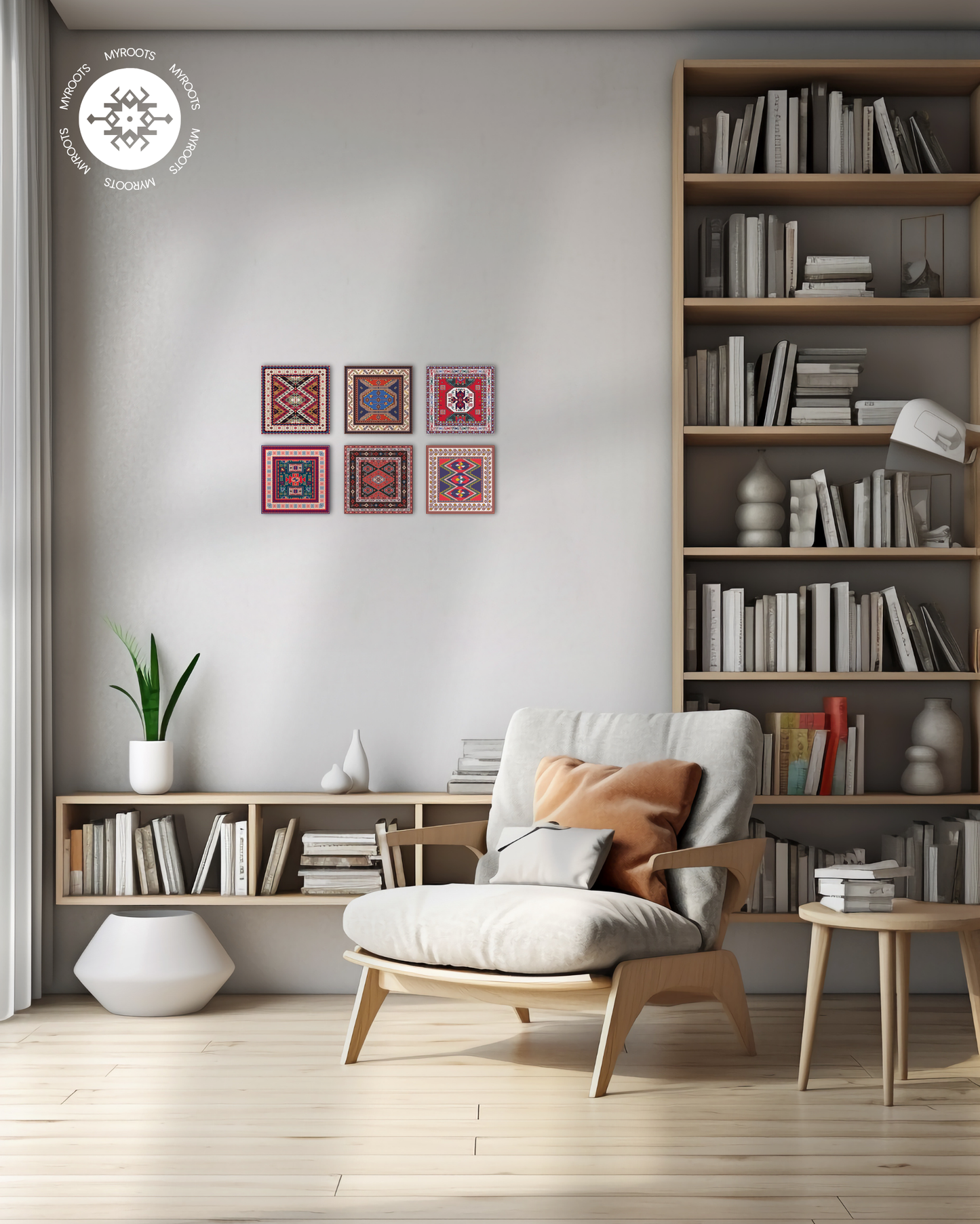 6 set Azerbaijani Carpet Wall Art