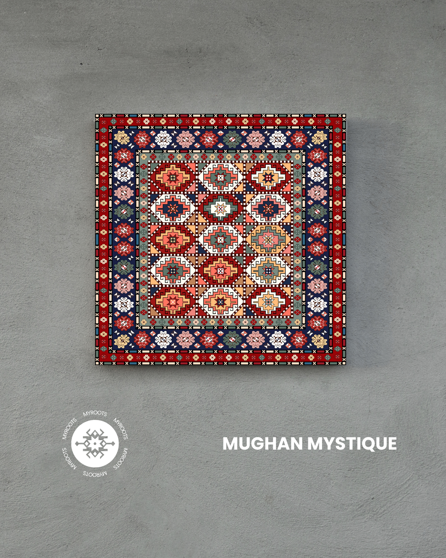 Mughan Mystique 8"x8" Tile - Karabakh Group