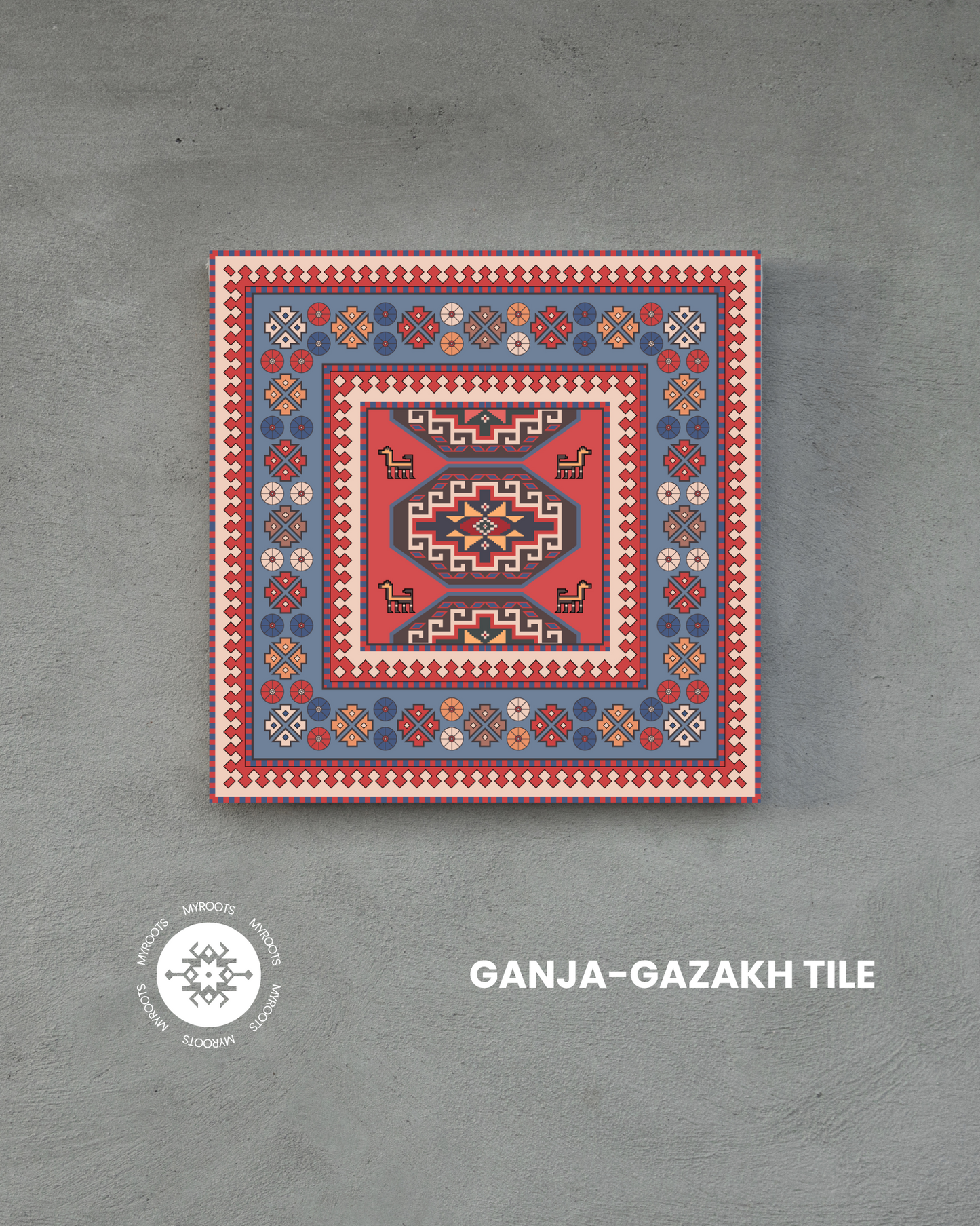 Ganja-Gazakh Tile – Geometric Elegance