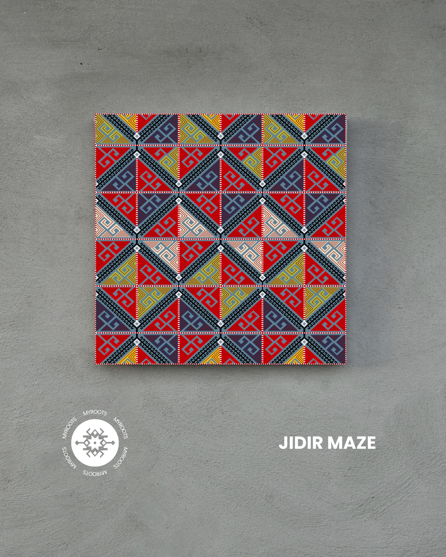 Jidir Maze 8"x8" Tile - Karabakh Group