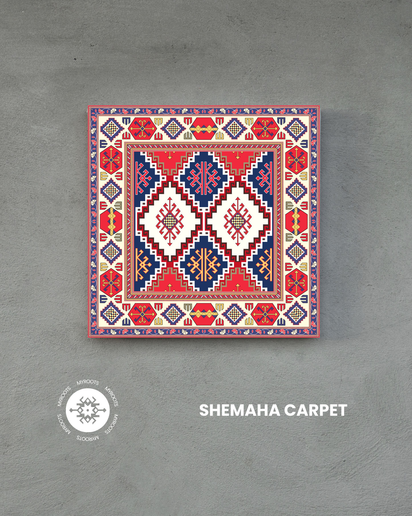 Shemaha Carpet 8"x8" Tile - Shirvan Group