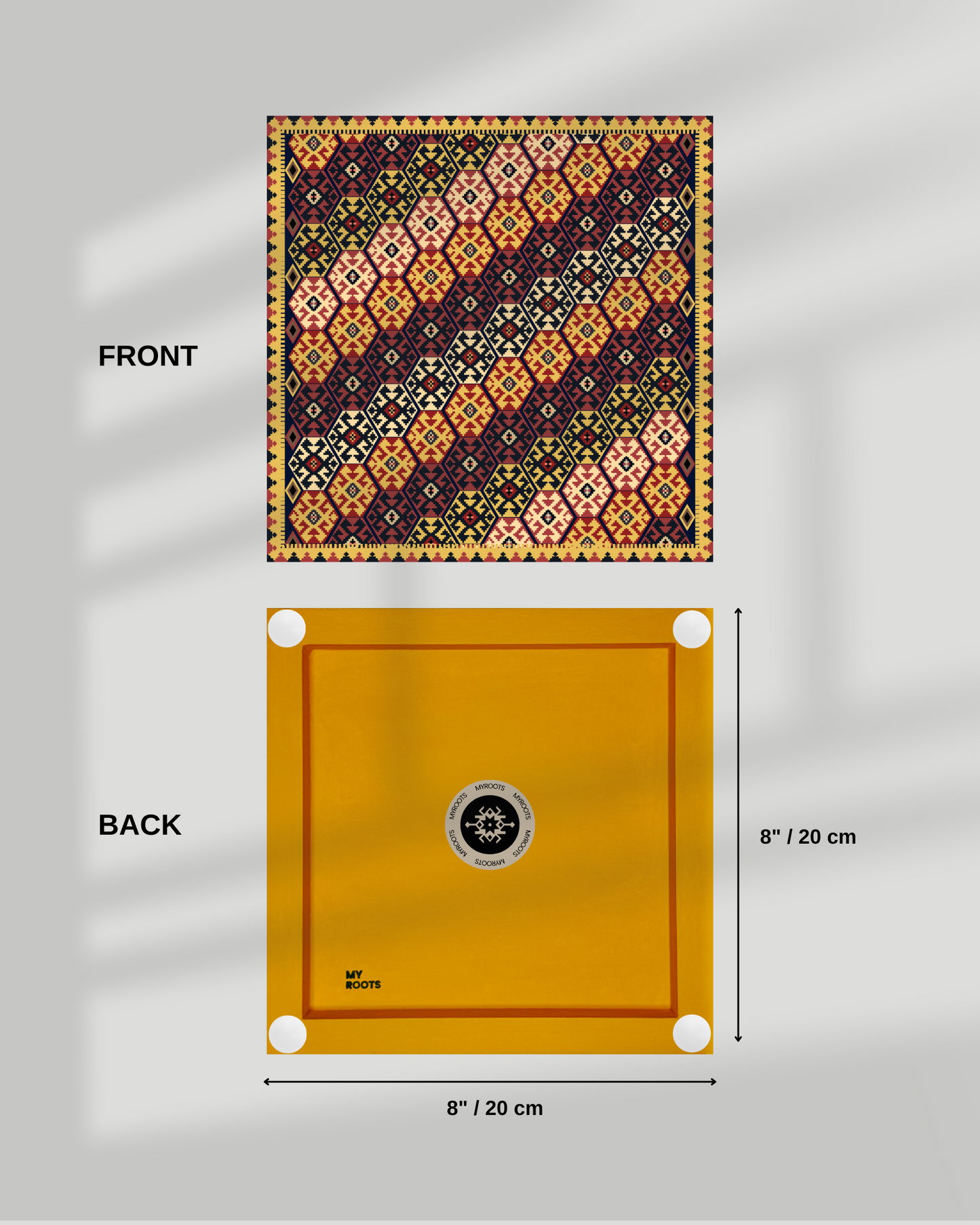 Garagoyunlu Tile 8"x8" – Geometric Medallion Design