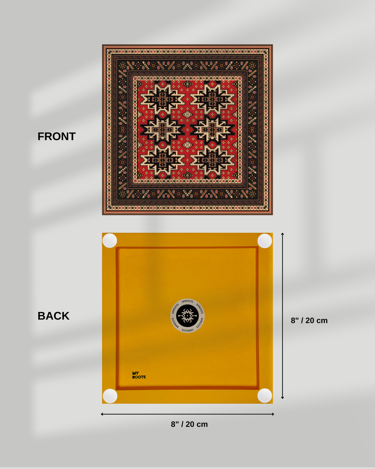 4 Set Red Heritage Azerbaijani Carpets