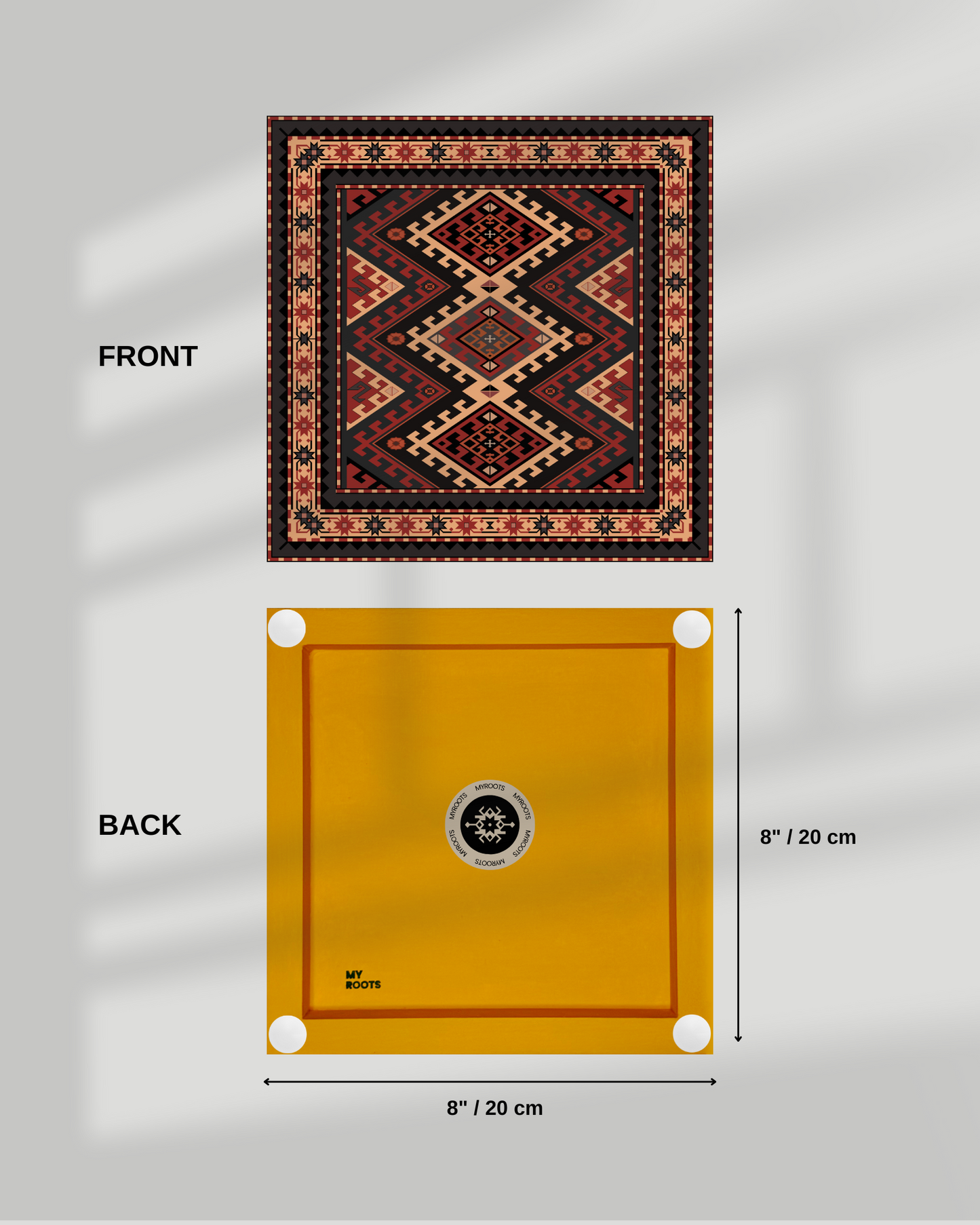 4 Set Red Heritage Azerbaijani Carpets