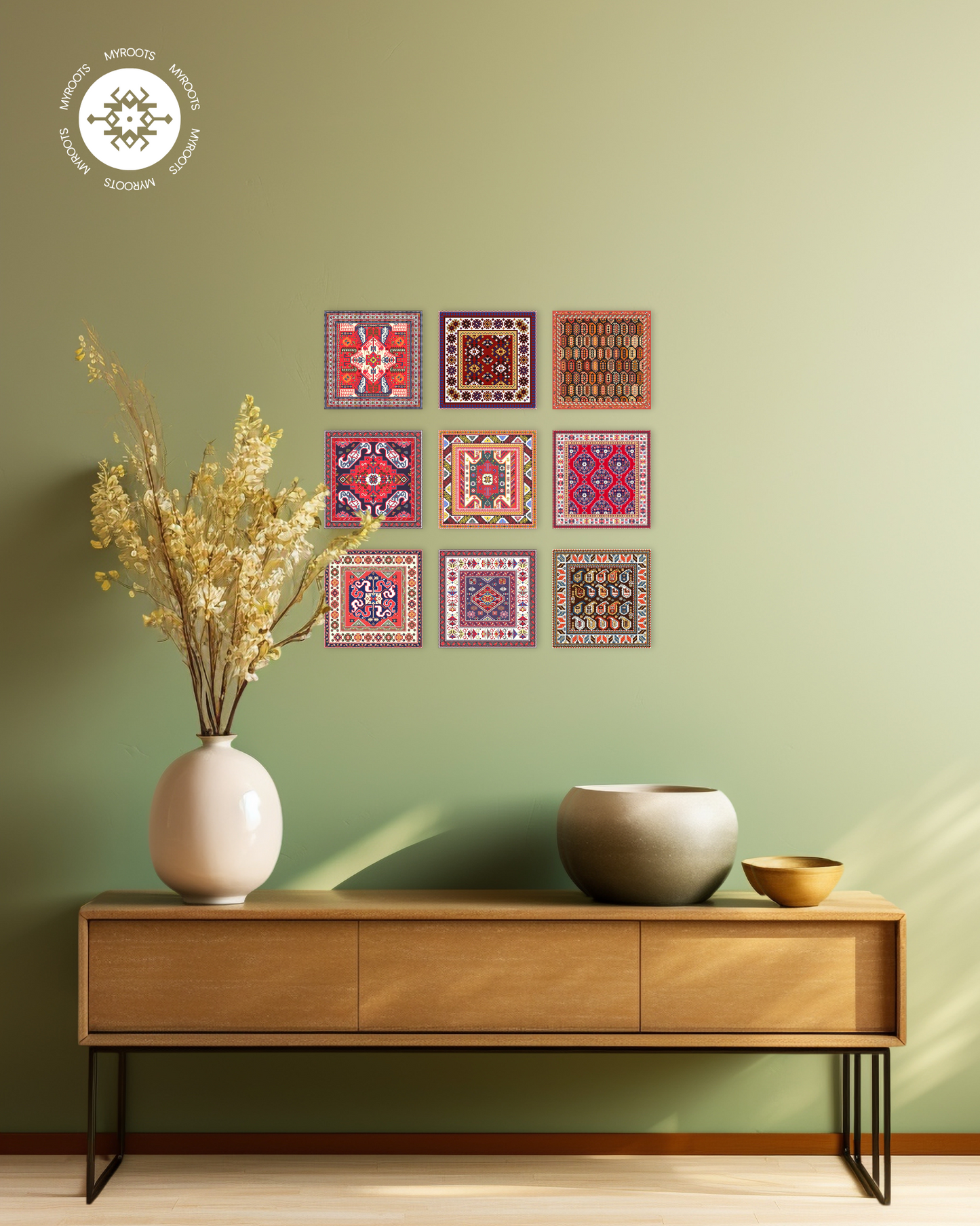 Arran Tile 8"x8"- Inspired by Karabakh's Rich Heritage