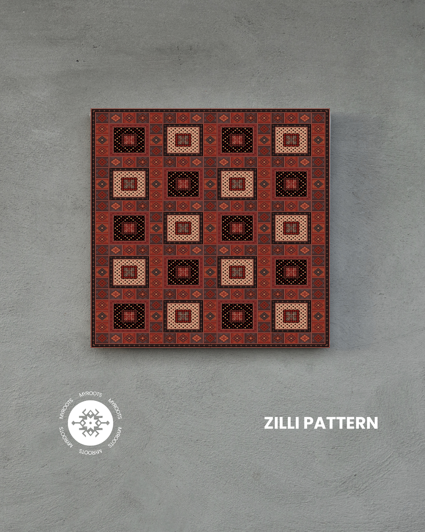 Zilli Tile 8"x8"- Inspired by Karabakh's Iconic Patterns