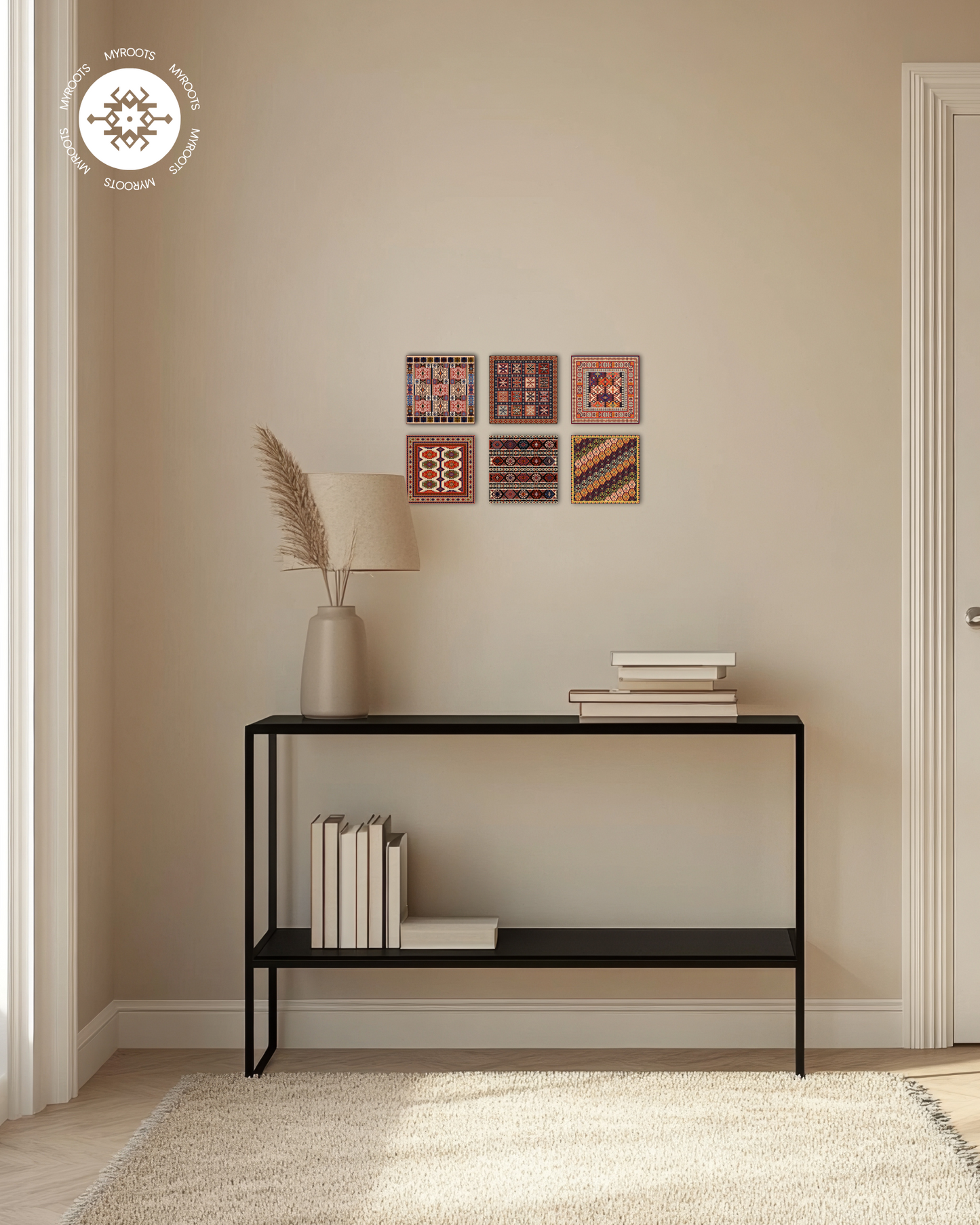 6 set Azerbaijani Carpet Wall Art
