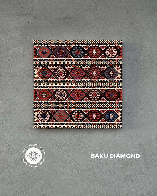 Baku Diamond 8"x8" Tile - Timeless Craftsmanship