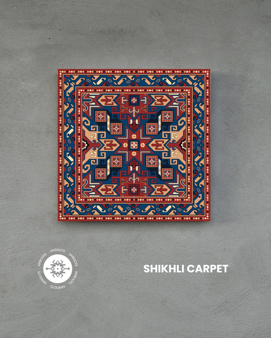 Shikhli Carpet 8"x8" Tile - Gazakh Group