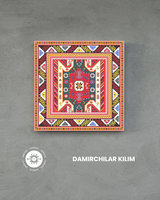 Demirchiler Kilim 8"x8" Tile - Gazakh Group