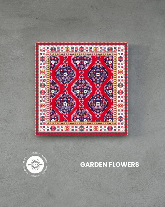 Garden Flowers 8"x8" Tile - Karabakh Group