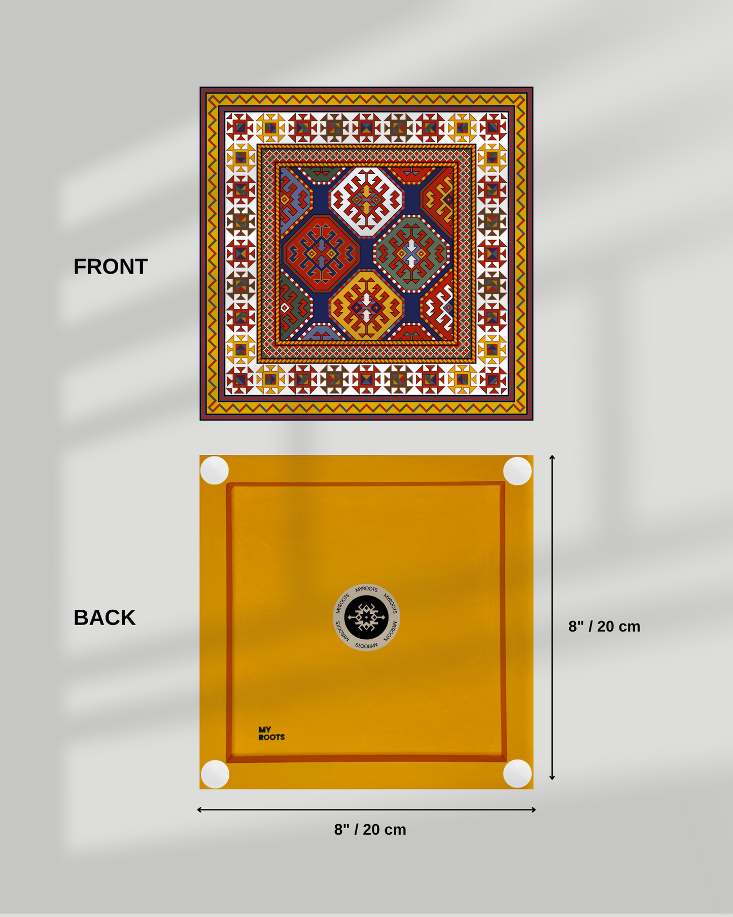 Ganja Heritage 8"x8" Tile - Vibrancy and Tradition