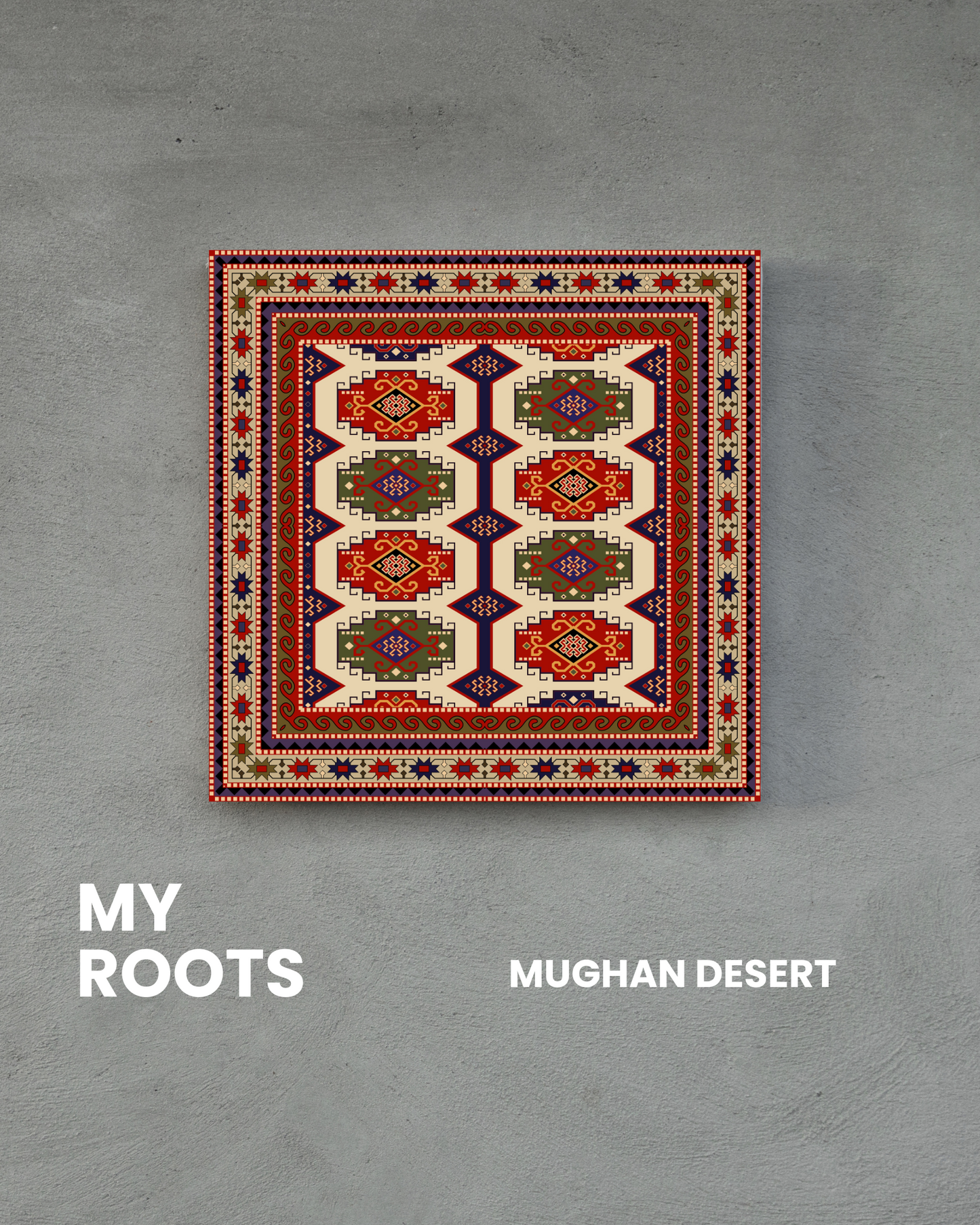 Mughan Desert 8"x8" Tile - Karabakh Group