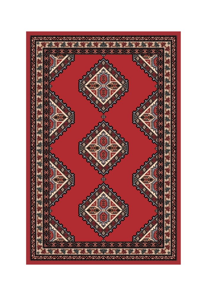 Karabakh Carpet Pattern Canvas Print