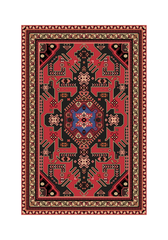 Guba Carpet Wall Art - Inspired by Azerbaijani Craftsmanship