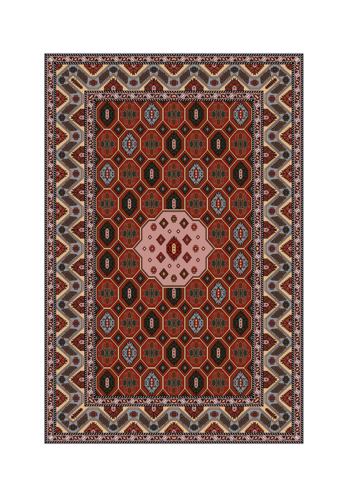 Karabakh Carpet Print - Heritage-Inspired Art for Modern Spaces