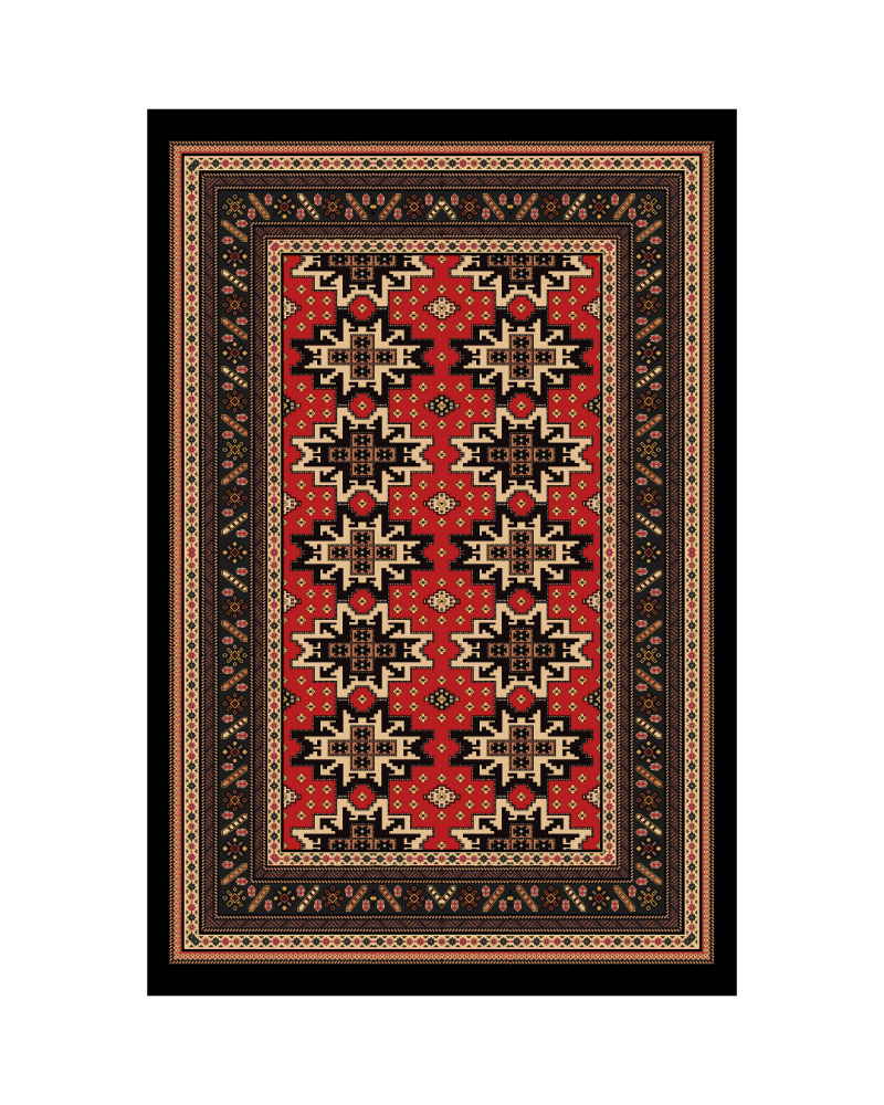 Guba Carpet Wall Art - Inspired by Azerbaijani Craftsmanship