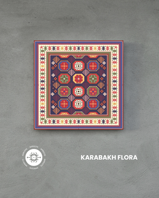 Karabakh Flora 8"x8" Tile - Blossoms of Karabakh